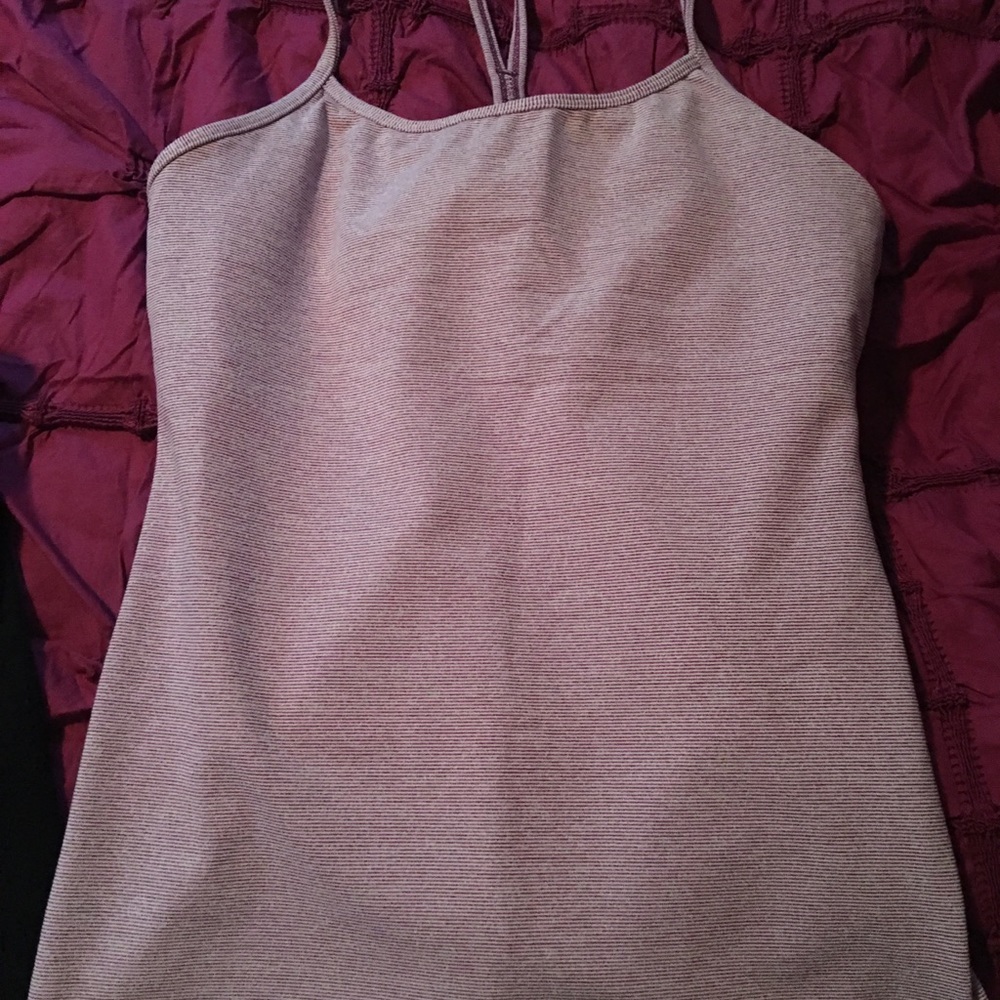 Lululemon racerback tank with bra - like new
